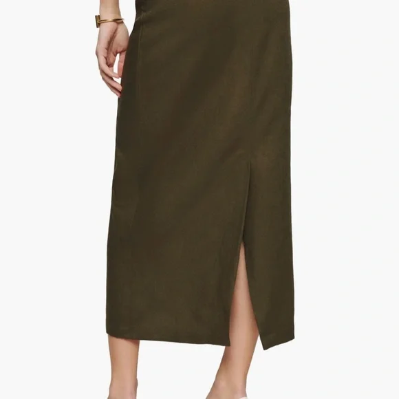 Reformation Midi Linen Skirt
